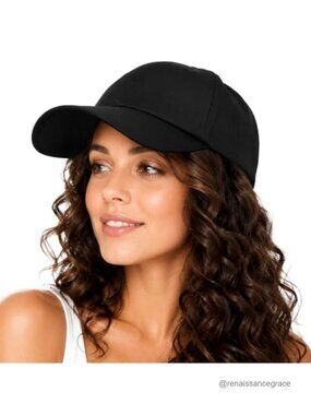 Satin Lined Baseball Cap Cotton Adjustable Dad Hat Hair Protection